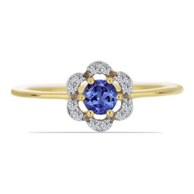 BUY 925 STERLING SILVER WITH TANZANITE GEMSTONE RING
